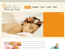 Tablet Screenshot of heavensentinhomechildcare.com